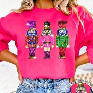 Pink Nutcracker womens pullover size xl